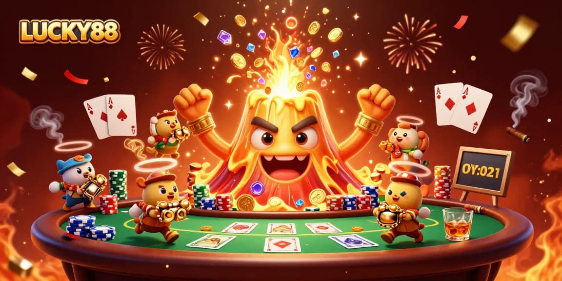 Win big with LUCKY88 in a dazzling celebration of treasure and poker thrilling action.