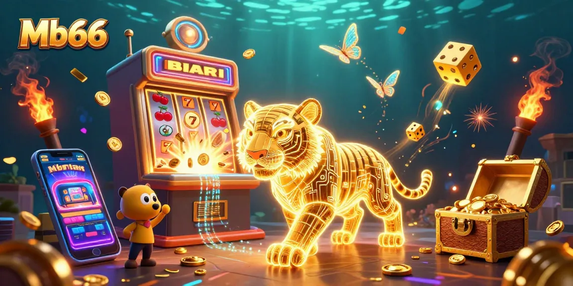 Experience thrilling gameplay at Mb66 casino with vibrant scenes and golden jackpots.