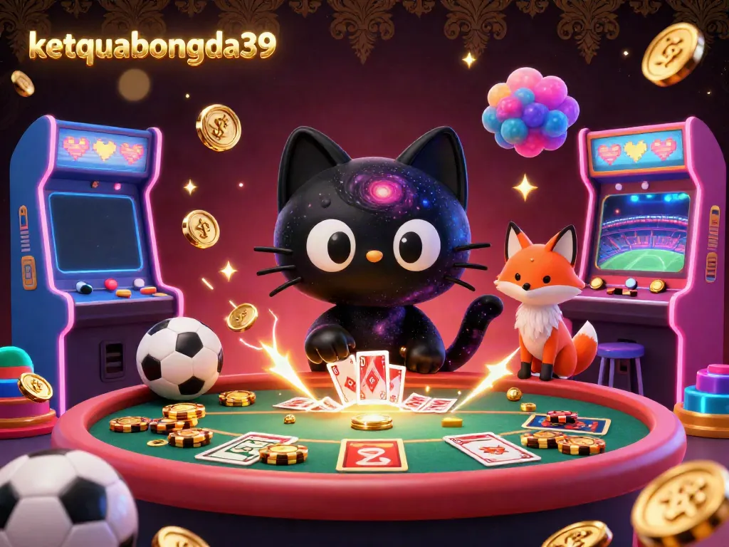 Experience immersive betting excitement with ketquabongda39 amid colorful casino elements and cosmic visuals.