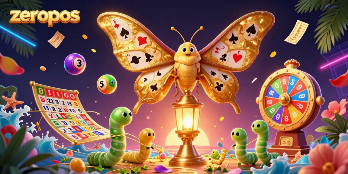 Engage with the vibrant world of zeropos through animated lottery balls and lively casino scenes.