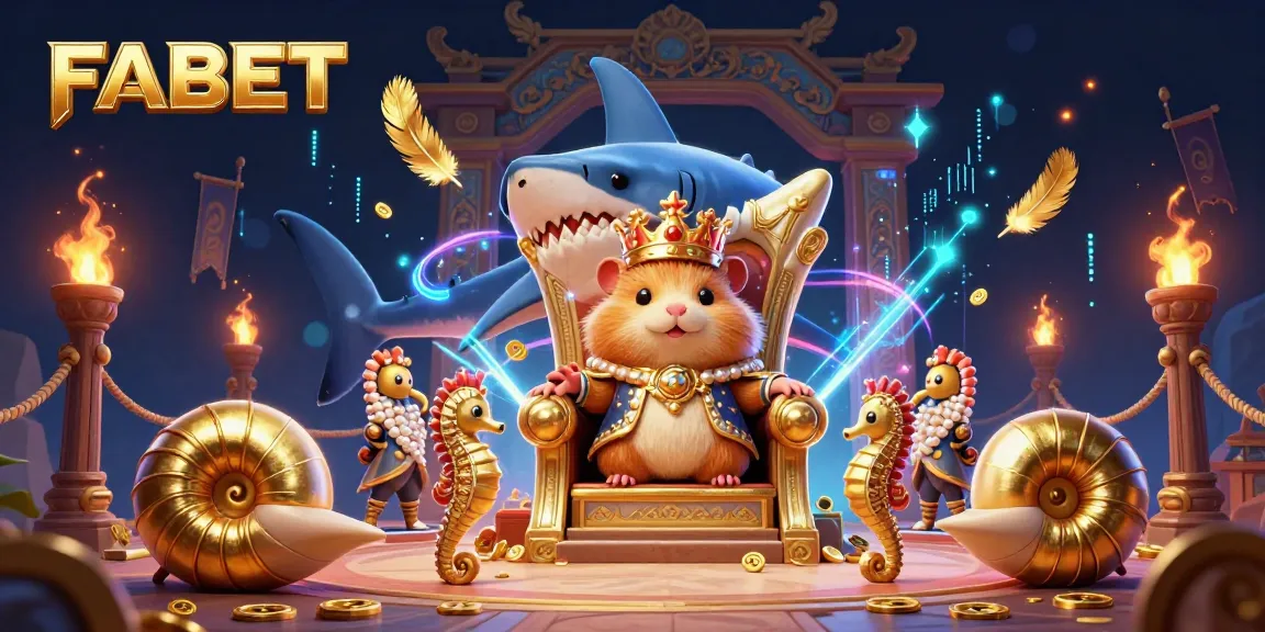 Experience the vibrant gaming realm of FABET with dynamic characters and golden treasures illuminating the scene.