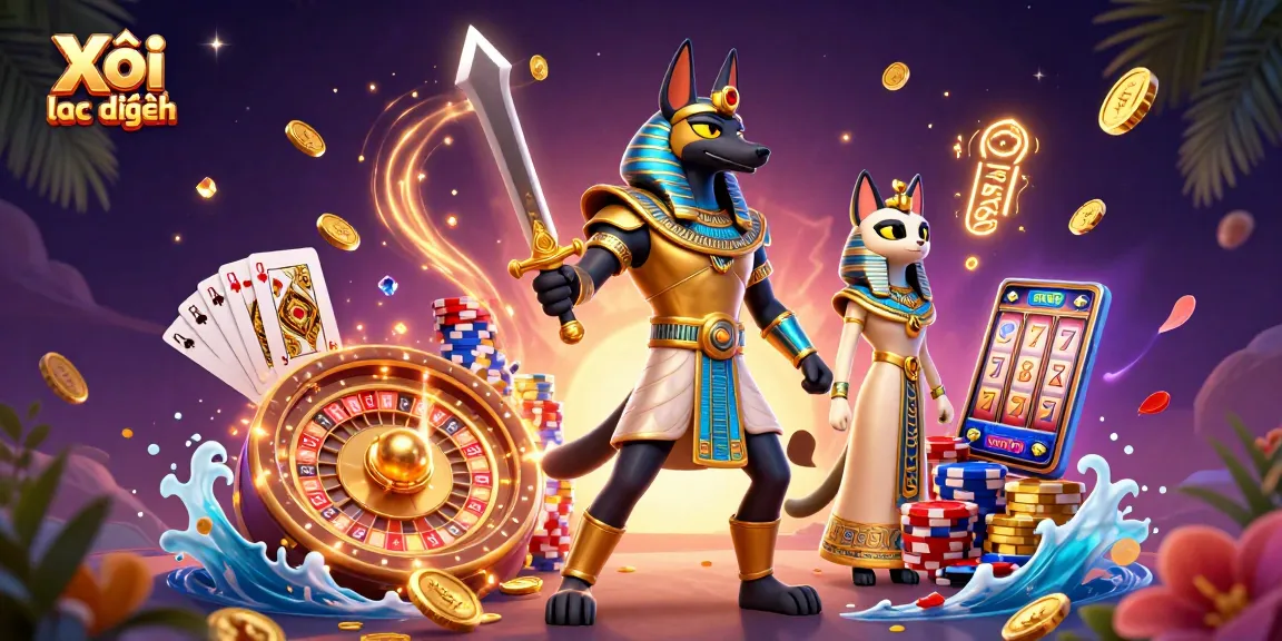 Bet on Xôi lạc trực tiếp as Anubis and Bastet lead a thrilling gaming adventure.