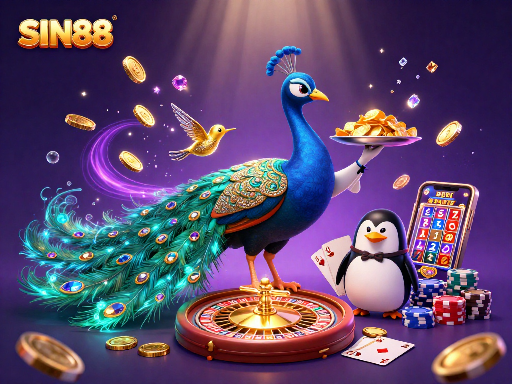 Experience thrilling games at SIN88 with enchanting characters amid a wealth of casino treasures.
