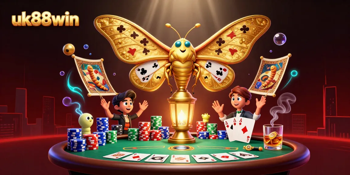 Experience thrilling gameplay with uk88win's vibrant casino art featuring poker elements.