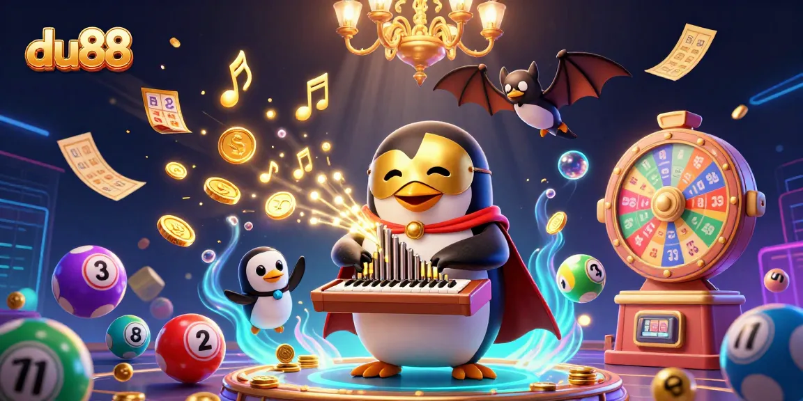 Experience thrilling excitement at du88 with a vibrant 3D casino scene featuring dynamic game elements.