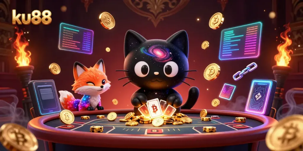 Embark on thrilling adventures at ku88 casino with cosmic characters and vibrant gaming elements.