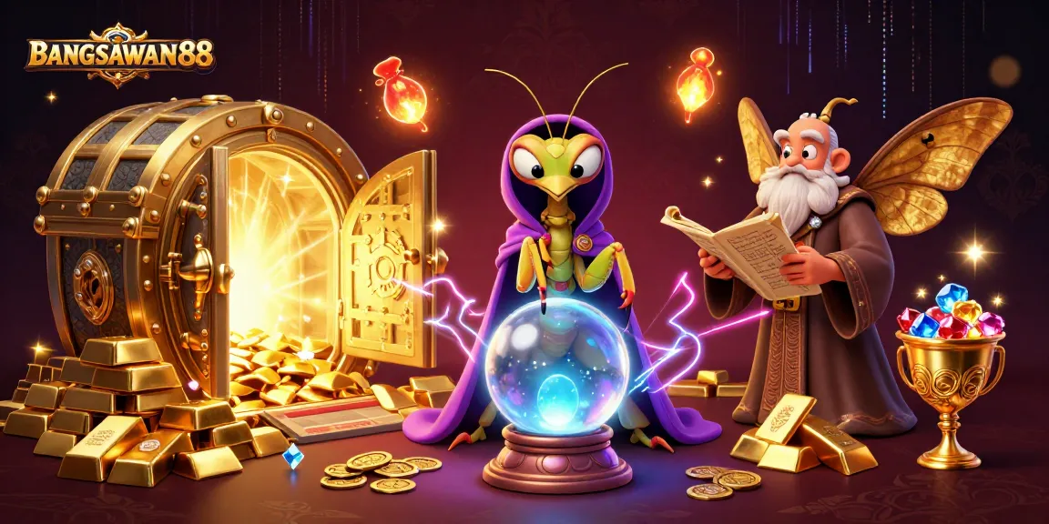 BANGSAWAN88 invites gamblers into a vibrant casino scene filled with treasures and mystical elements.