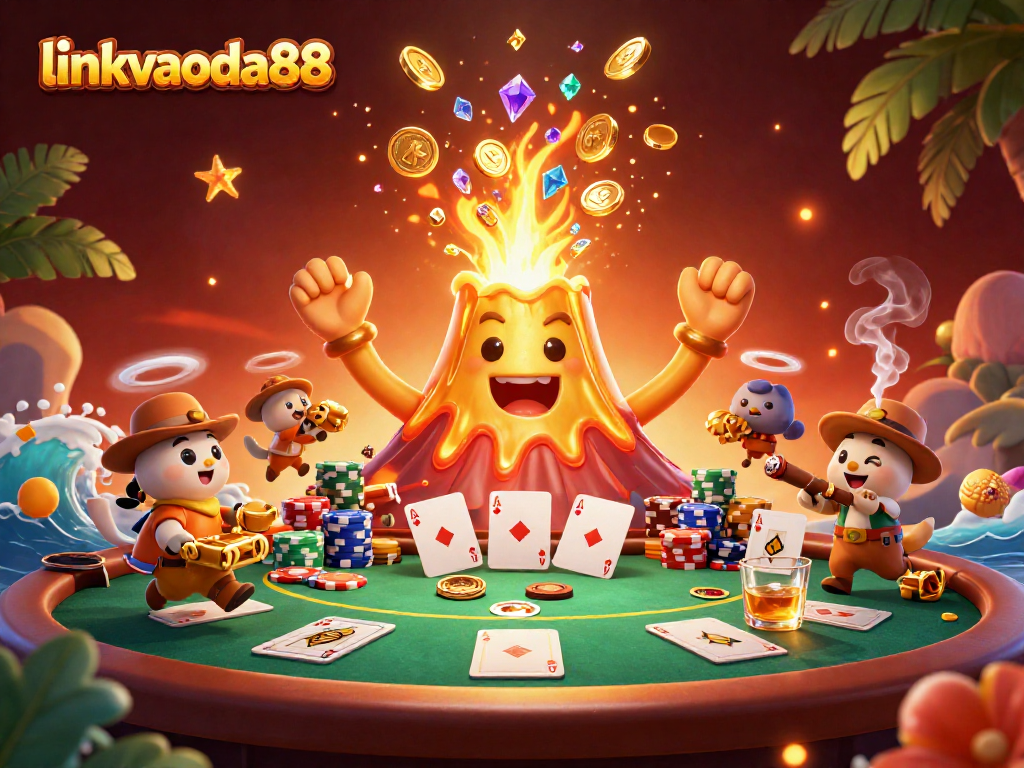 Engage in thrilling games at linkvaoda88 with a vibrant 3D casino adventure.