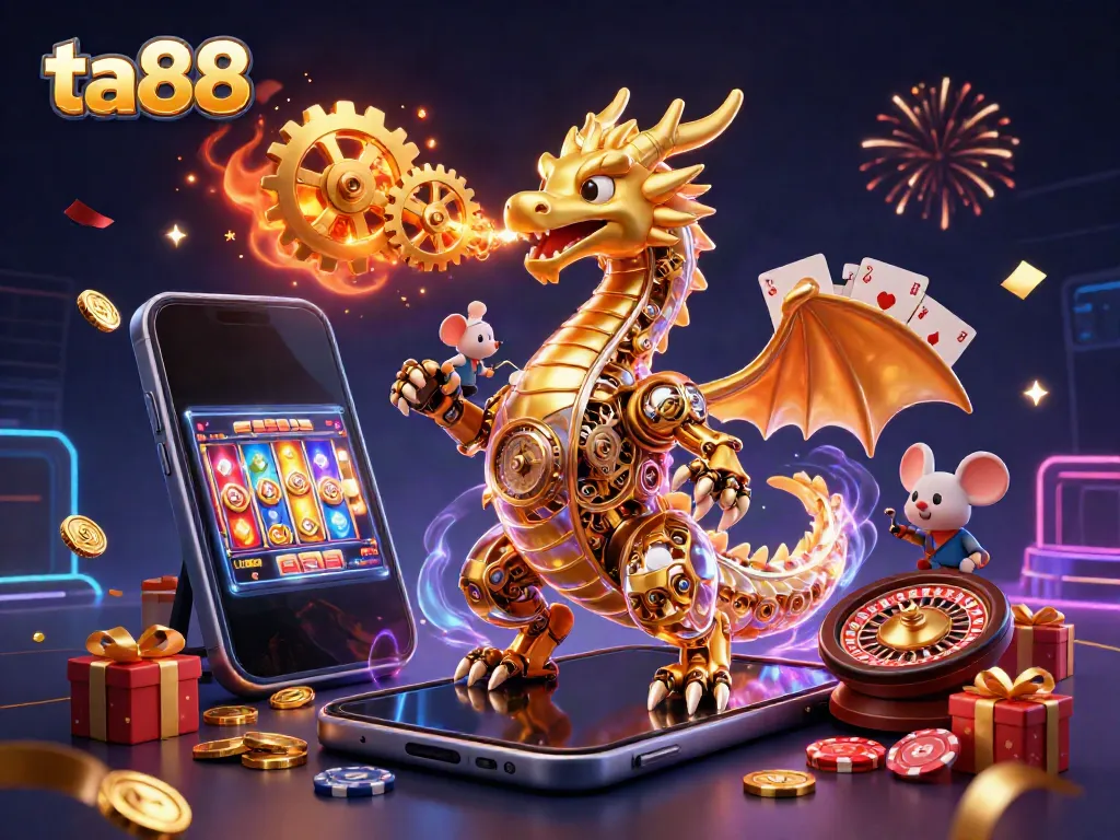 Experience the thrill at ta88 with vibrant slot games, golden dragon, and engaging casino elements.