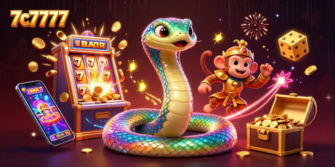 Spin to win at 7c7777 with this vibrant 3D illustration of a thrilling casino scene showcasing jackpots and excitement.