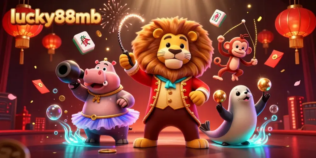 Experience the excitement of lucky88mb with vibrant 3D characters and casino-themed elements, highlighting thrilling gameplay.