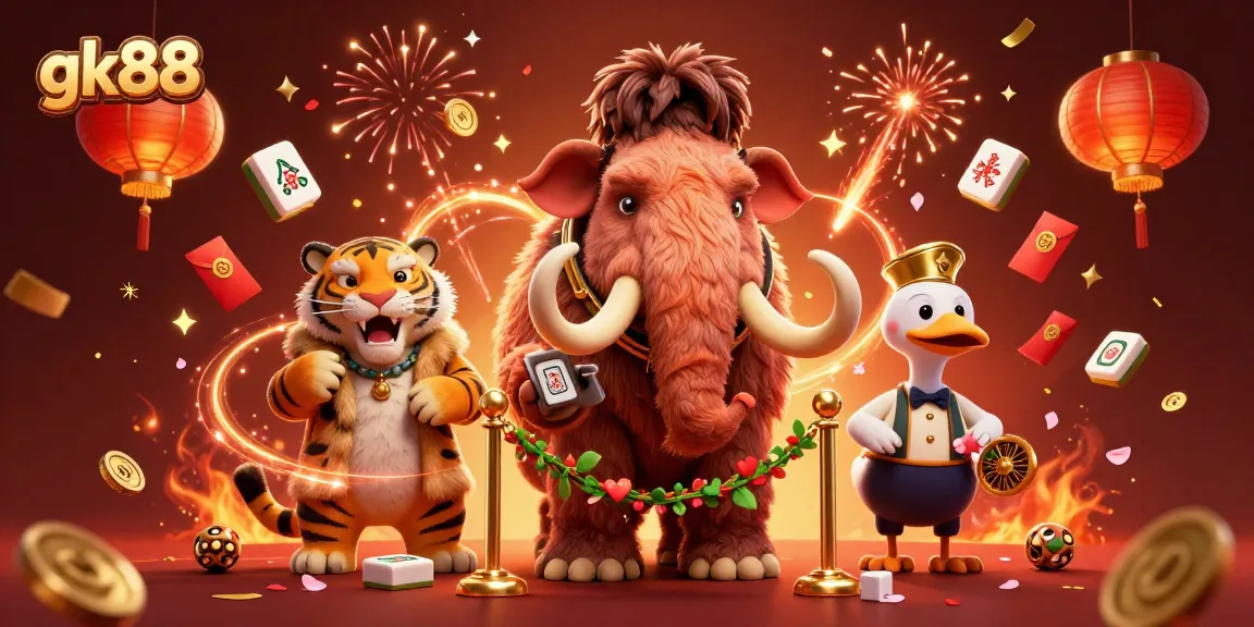 gk88 chào đón người chơi với bouncer mammoth và tiger VIP trong sòng bạc vui vẻ