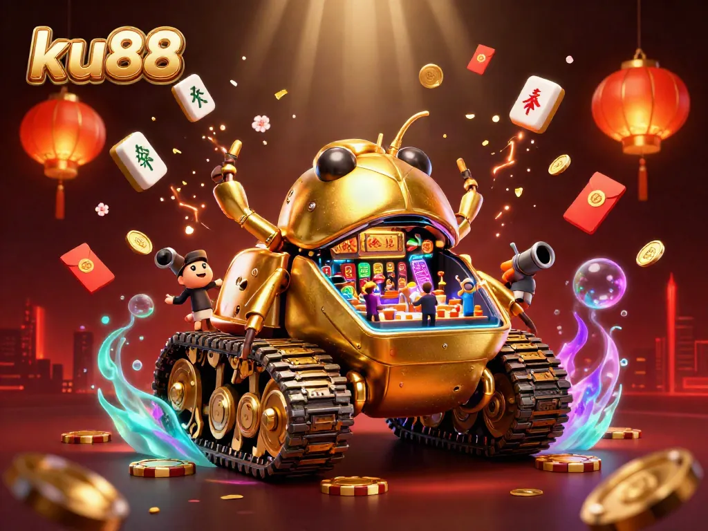 Experience thrilling gameplay at ku88 with a vibrant 3D casino tank full of surprises!