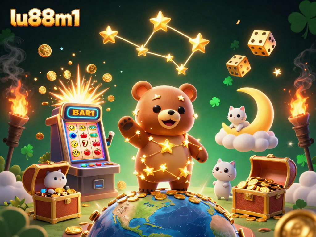 Experience the excitement of LU88M1 with immersive casino visuals and vibrant game elements.