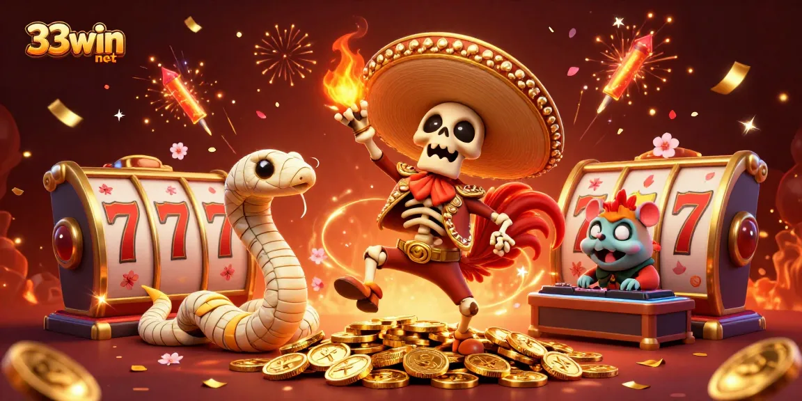 Experience thrilling gameplay at 33win net with exciting slot game elements and vibrant celebrations.