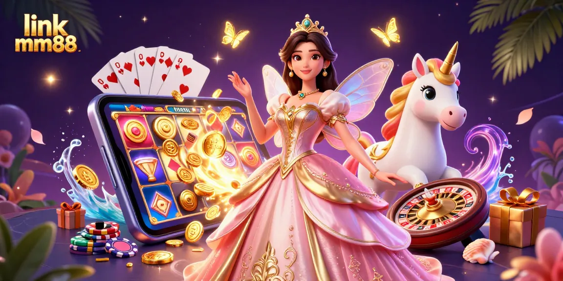 Immerse in thrilling gameplay with link mm88, featuring vibrant characters and dynamic casino elements.