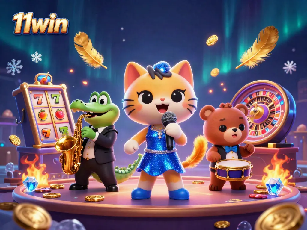 Experience thrilling winnings at 11win with a vibrant casino scene featuring classic characters and dynamic gameplay.