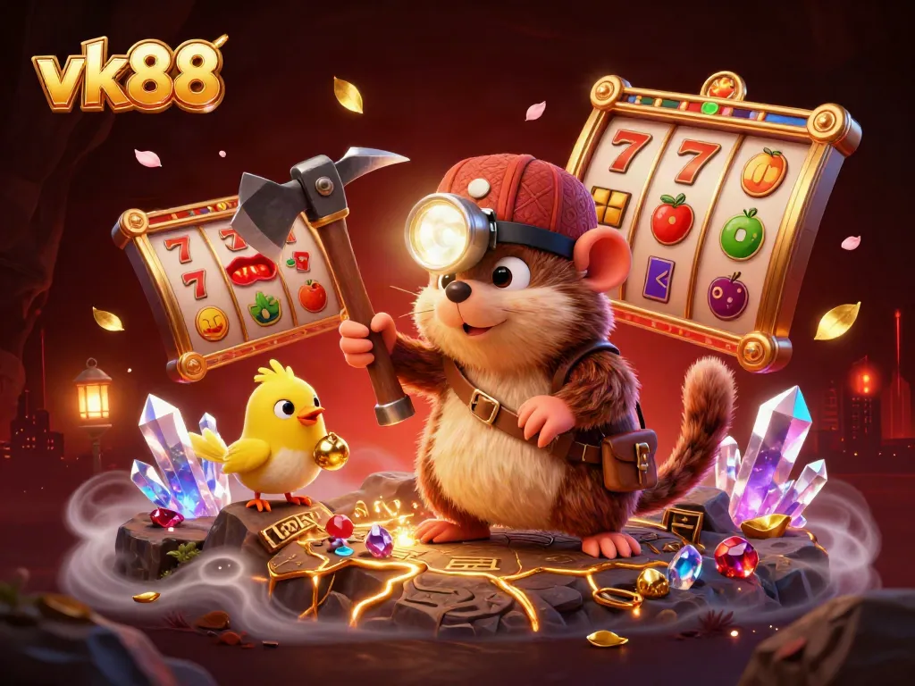 Engage with vk88's vibrant atmosphere as the treasure hunter embarks on winning adventures.